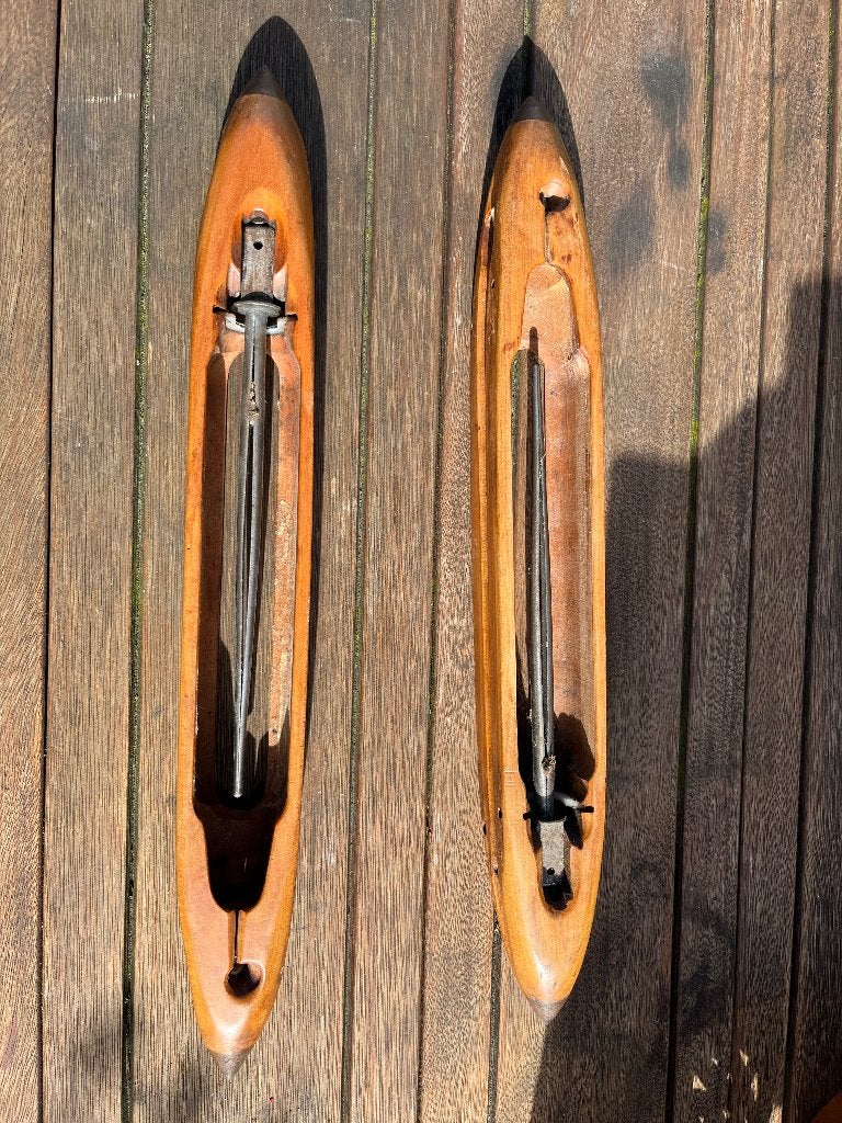 weefgetouwshuttle, Ophalen of Verzenden, Gebruikt, Bruin, Hout