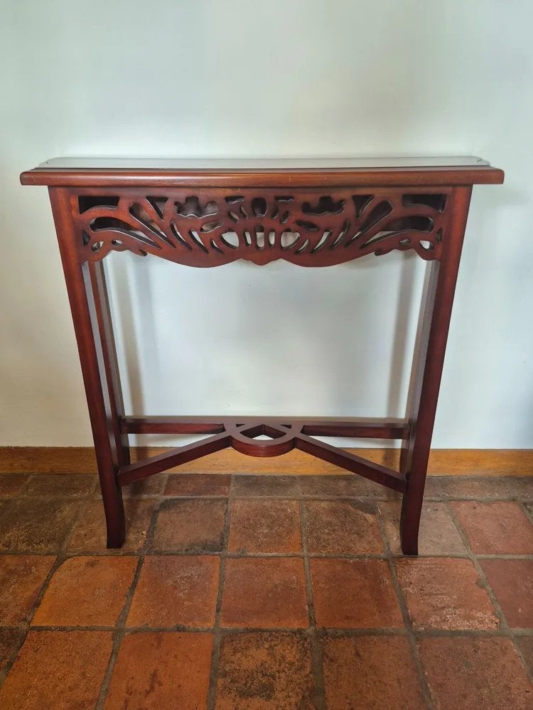 Engelse Console Tafel Klassiek Houtsnijwerk, Ophalen