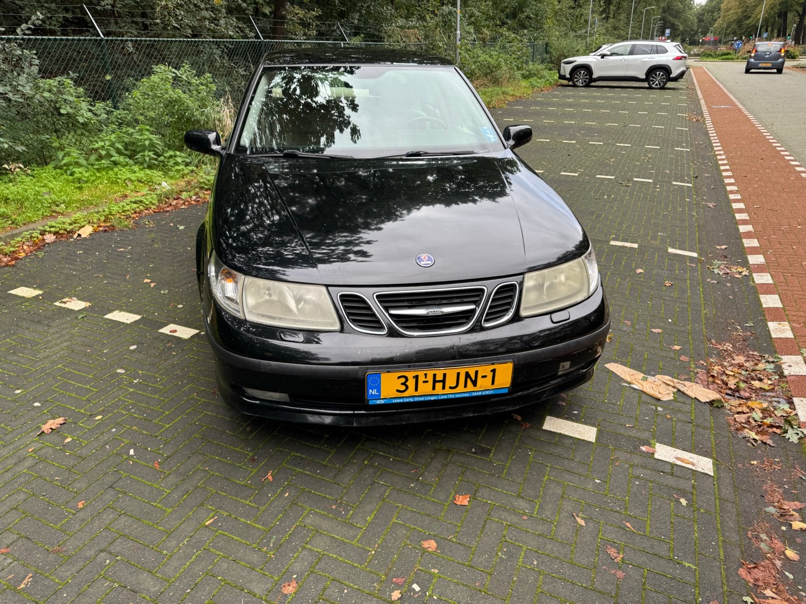 Saab 9-5 2.3 T AUT 2005 Zwart, Auto's, Euro 5, 1800 kg, 4 cilinders, 2290 cc