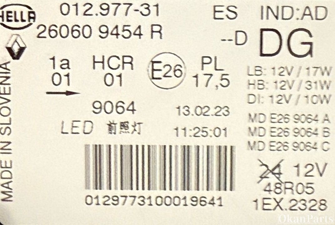 Renault Captur Facelift LED linker koplamp links 260609454R, Ophalen of Verzenden, Gebruikt