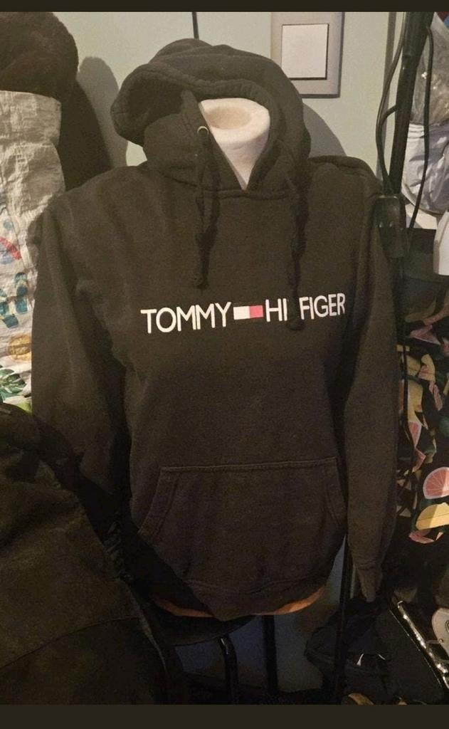 Tommy Hilfiger zwart hoodie, Maat 48/50 (M), Zwart, Tommy Hilfiger, Ophalen of Verzenden