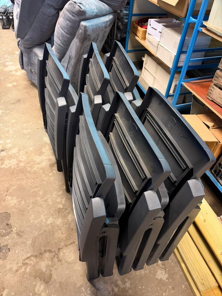 Set van 6 nieuwe inklapbare tuinstoelen, Tuin en Terras, Tuinstoelen, Nieuw, Kunststof, Ophalen