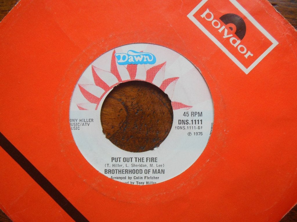 single brotherhood of man dawn 45rpm jukebox vinyl record, Gebruikt, 7 inch, Single, Ophalen of Verzenden