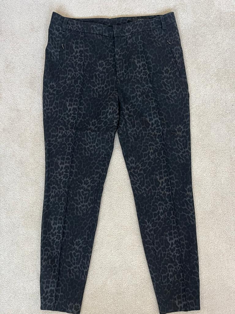 SET dierenprint broek maat 40, Kleding | Dames, Broeken en Pantalons, Maat 38/40 (M), Zwart, Ophalen of Verzenden, Zo goed als nieuw