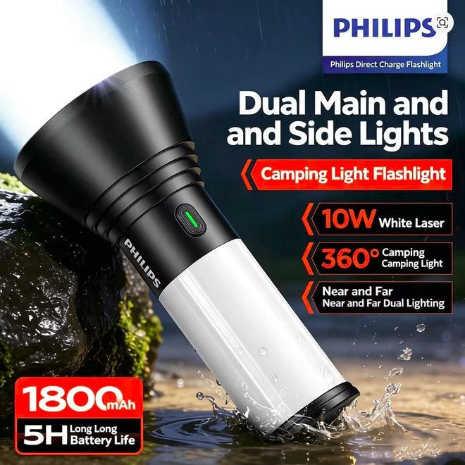 Philips Campinglamp, Ophalen of Verzenden, Nieuw, Batterij