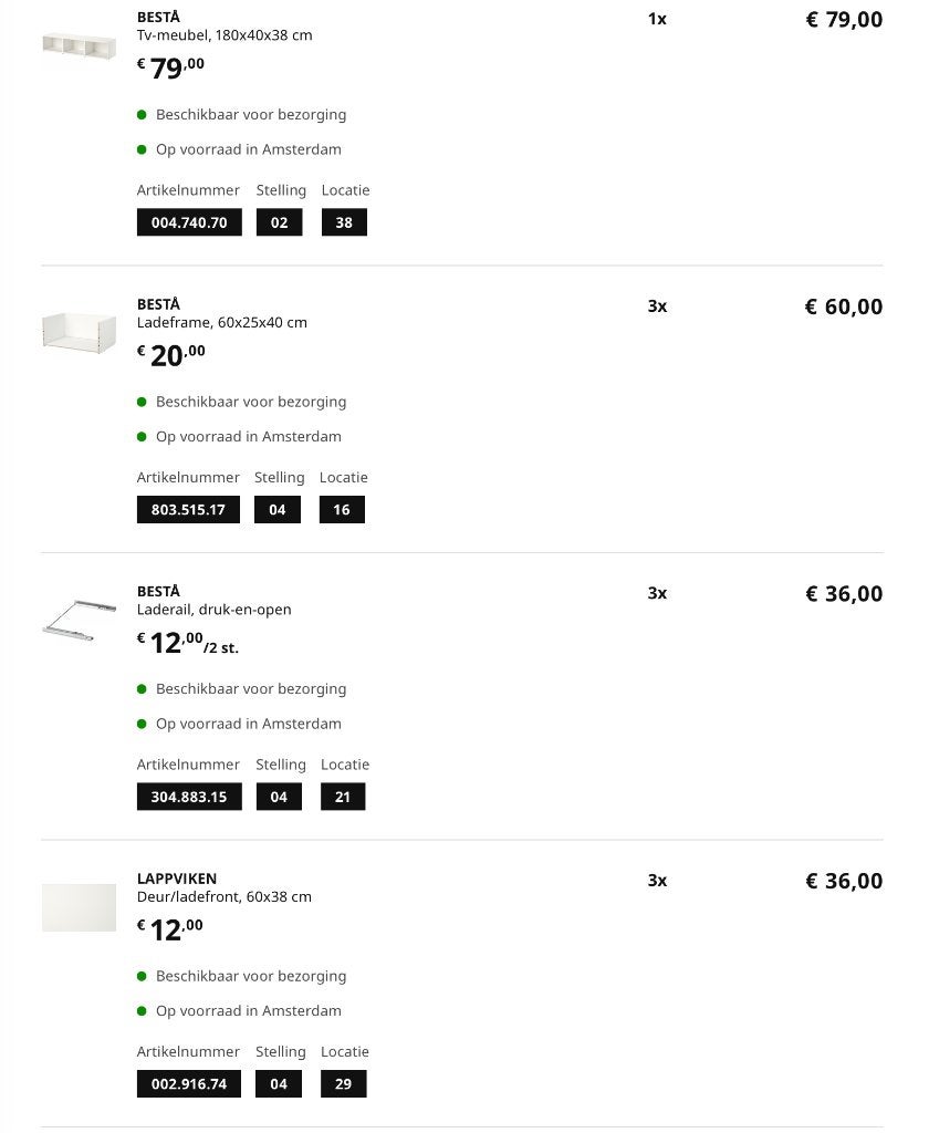 Ikea Besta TV meubel television stand, Huis en Inrichting, Ophalen, Gebruikt, 150 tot 200 cm, Ikea besta wit, minimaal