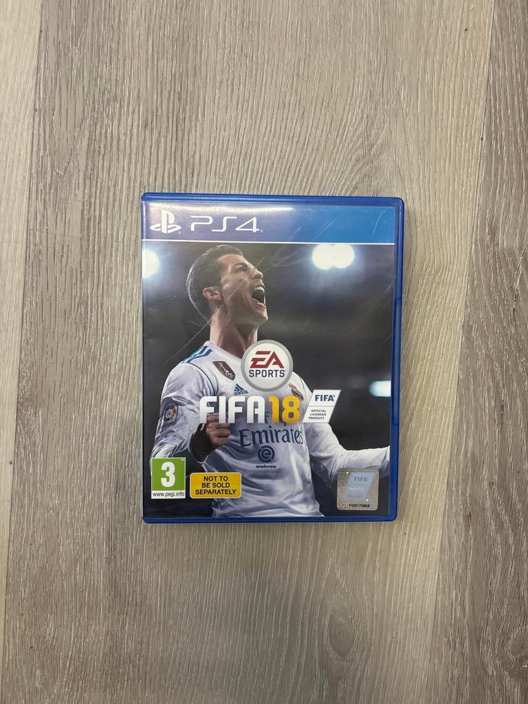 FIFA 18 PS4 - Voetbalgame met Cristiano Ronaldo, Gebruikt, 2 spelers, Eén computer, Ophalen of Verzenden