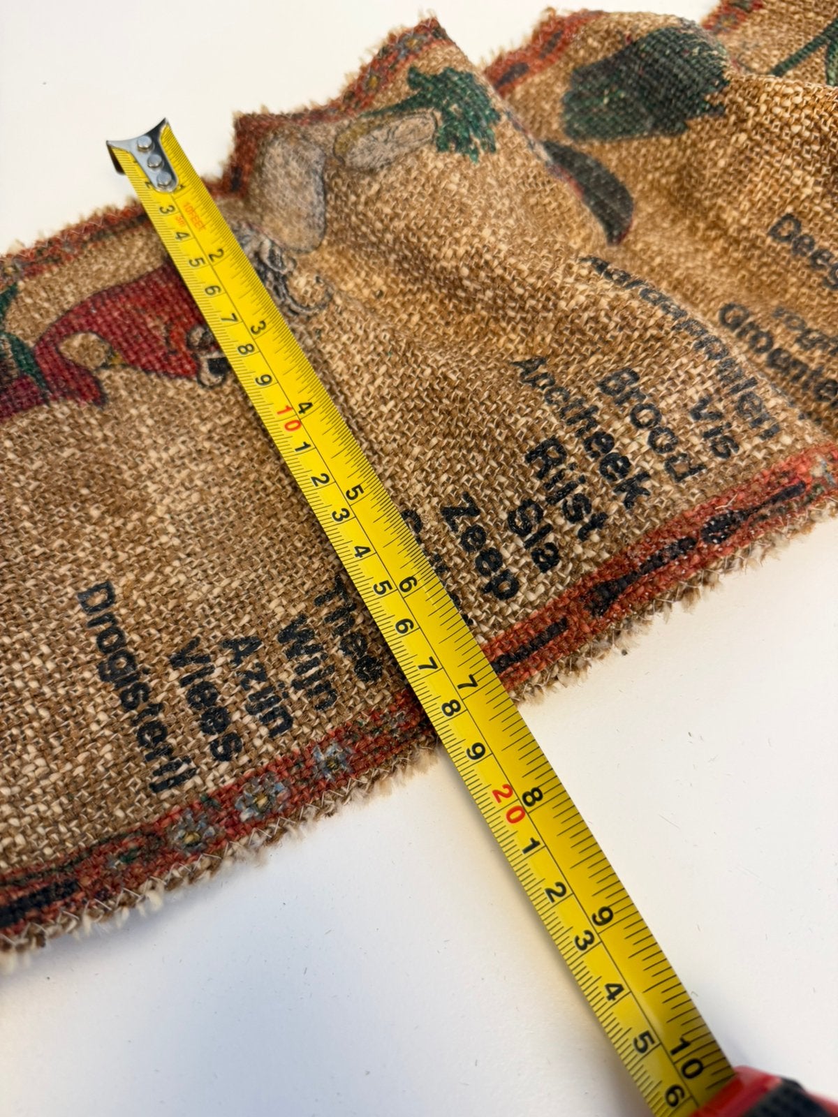 Vintage Niet Vergeten Boodschappenlijst Schellekoord Jute, Ophalen of Verzenden