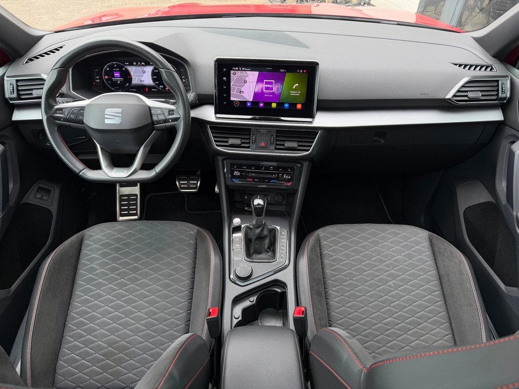 SEAT Tarraco 1.4 TSI e-Hybrid PHEV FR Panoramadak ACC Full O, Auto's, Seat, Zwart, 4 cilinders, Adaptive Cruise Control, Hybride Elektrisch/Benzine