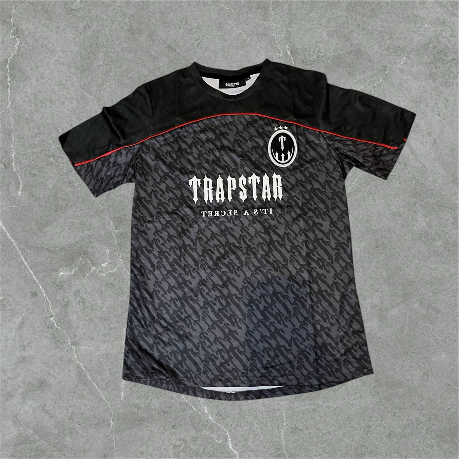 Trapstar T-shirt Zwart Maat M, Kleding | Heren, Ophalen of Verzenden, Zo goed als nieuw, Maat 48/50 (M), Zwart