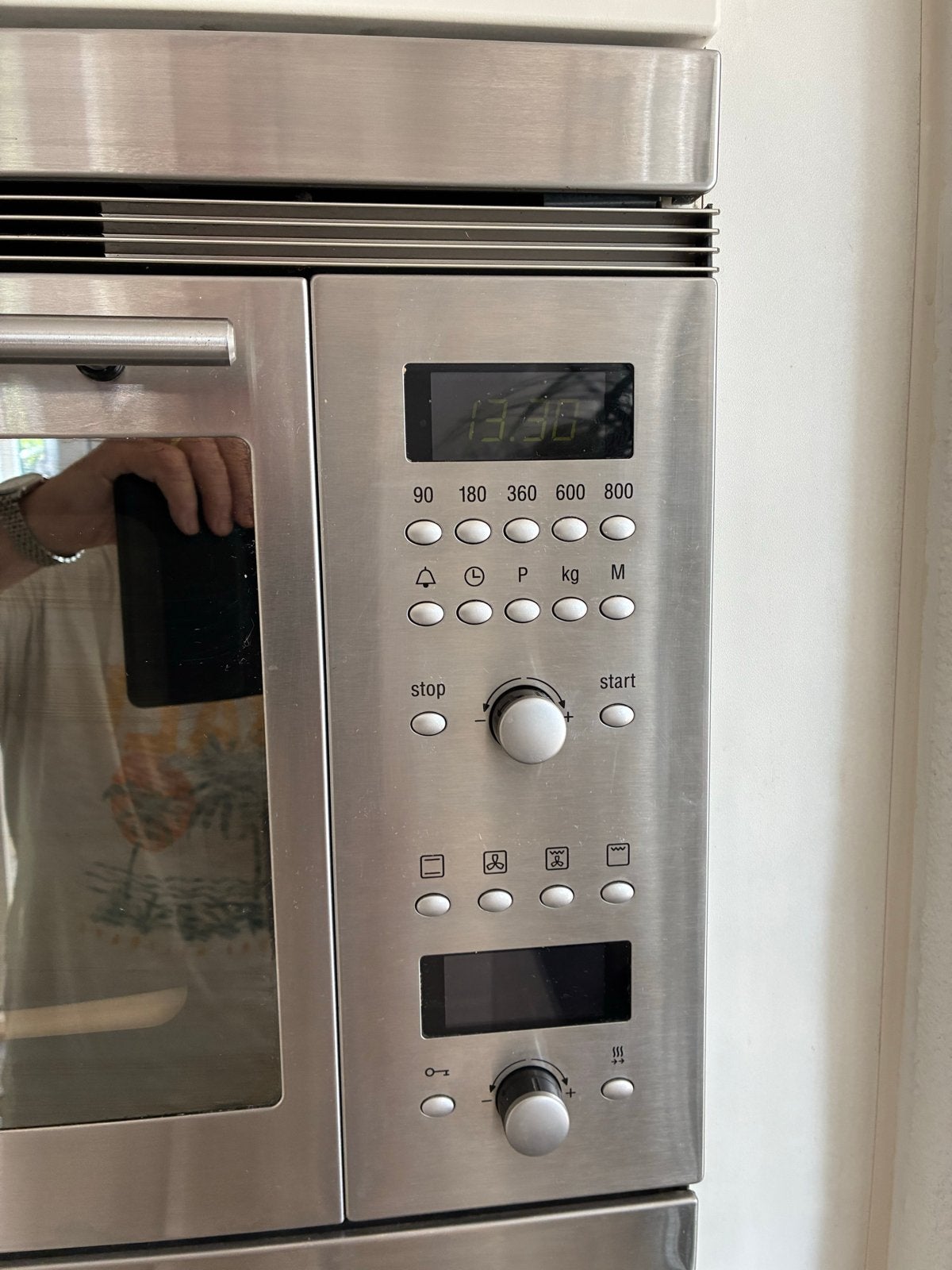 Neff Inbouw Combi-oven - RVS, 45 tot 50 cm, Gebruikt, Hete lucht, Neff