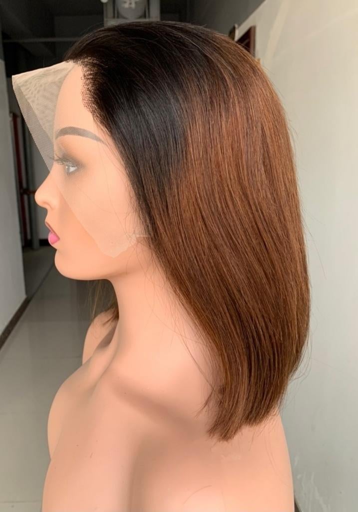 10 inch bob #pruik / #wig 100% menselijke #haar, Ophalen of Verzenden, Nieuw, Pruik of Haarverlenging