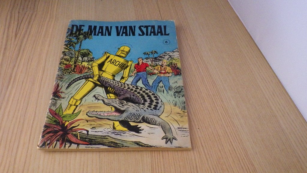 retro stripboek Man van staal, Ophalen of Verzenden, Overige typen