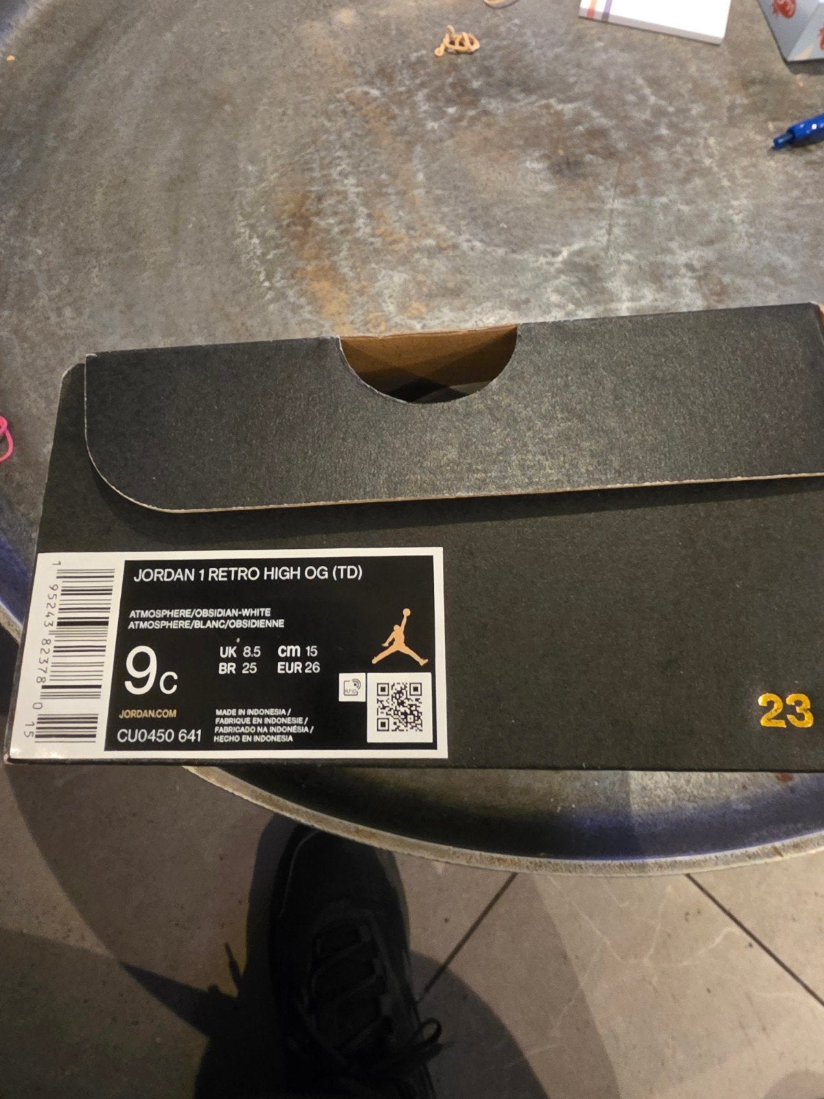 Nieuwe Jordan 1 Retro High OG (TD) Bubblegum Maat 26, Meisje, Sportschoenen, Nieuw, Ophalen of Verzenden
