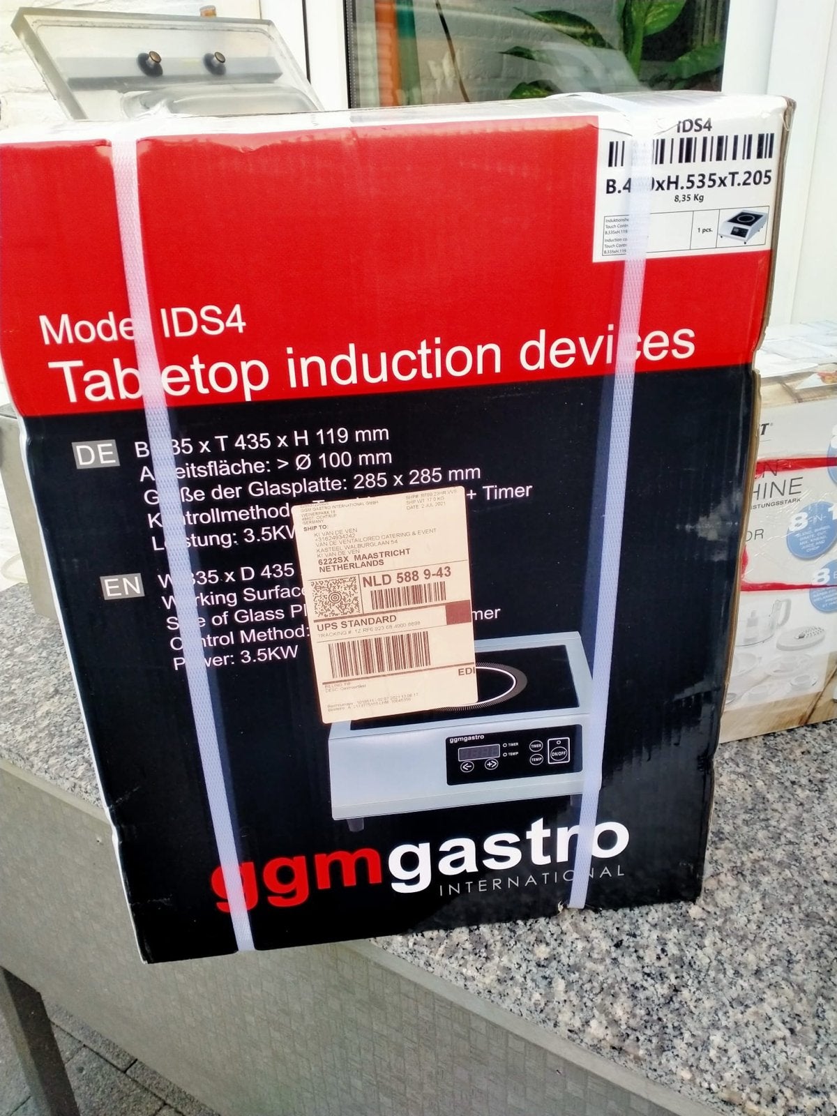 GGM Gastro IDS4 Inductie Kookplaat - Nieuw in Doos, Nieuw, 3 kookzones of minder, Ophalen of Verzenden, Inductie