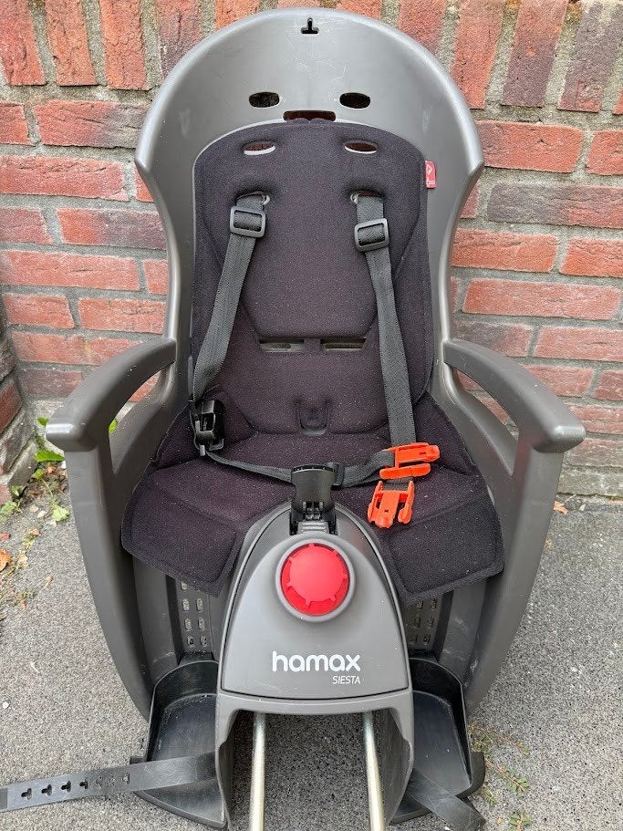 Hamax Siesta fietsstoeltje, Fietsen en Brommers, Fietsaccessoires | Fietsstoeltjes, Ophalen, Gebruikt, Achterzitje