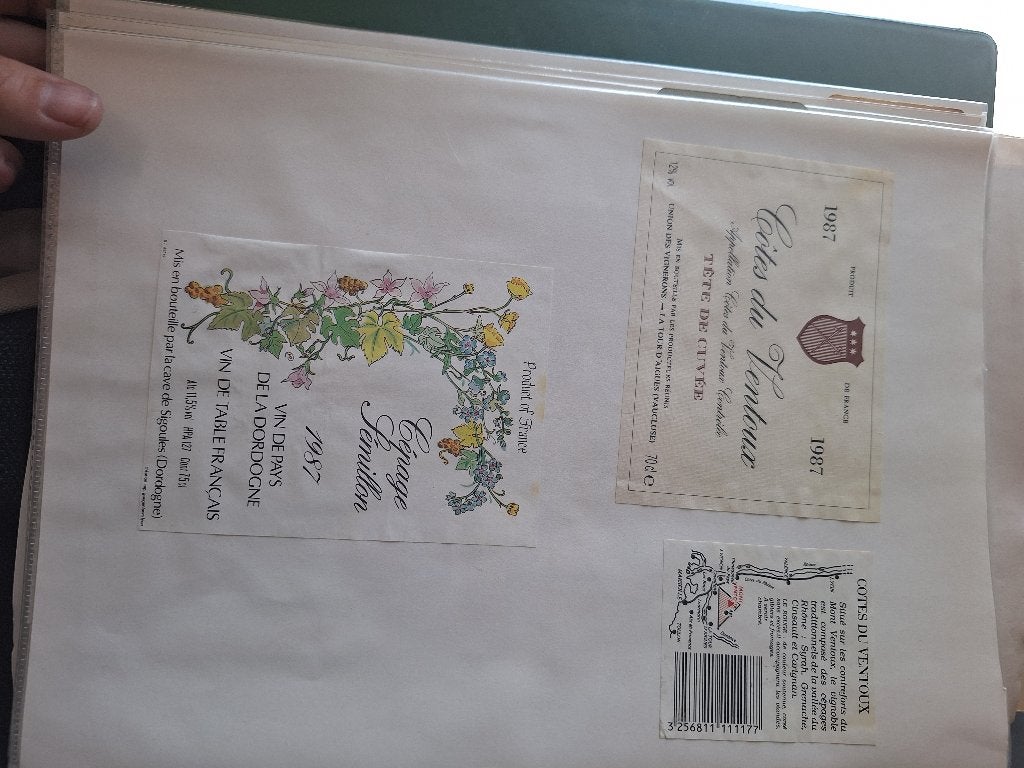 Wijnetiketten, Overige gebieden, Nieuw, Ophalen of Verzenden, Rode wijn