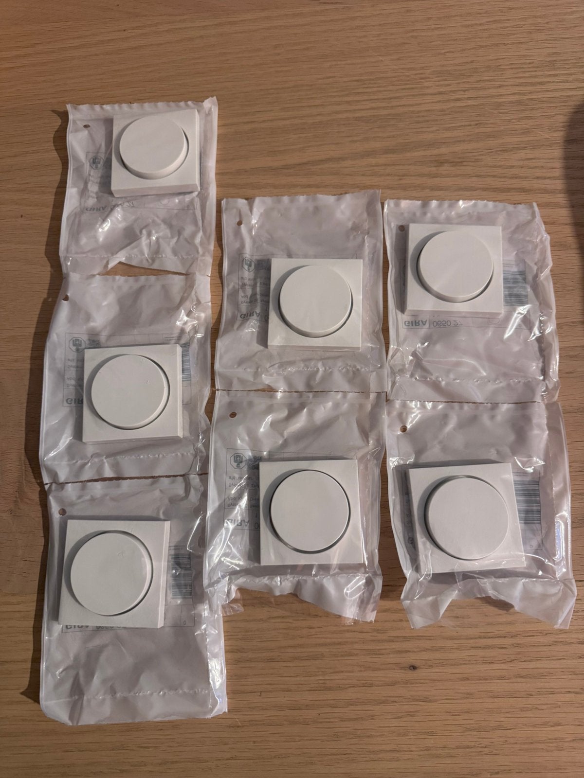 Gira System 55 Afdekknop Dimmer mat wit (7 stuks), Ophalen of Verzenden, Nieuw, Dimmer