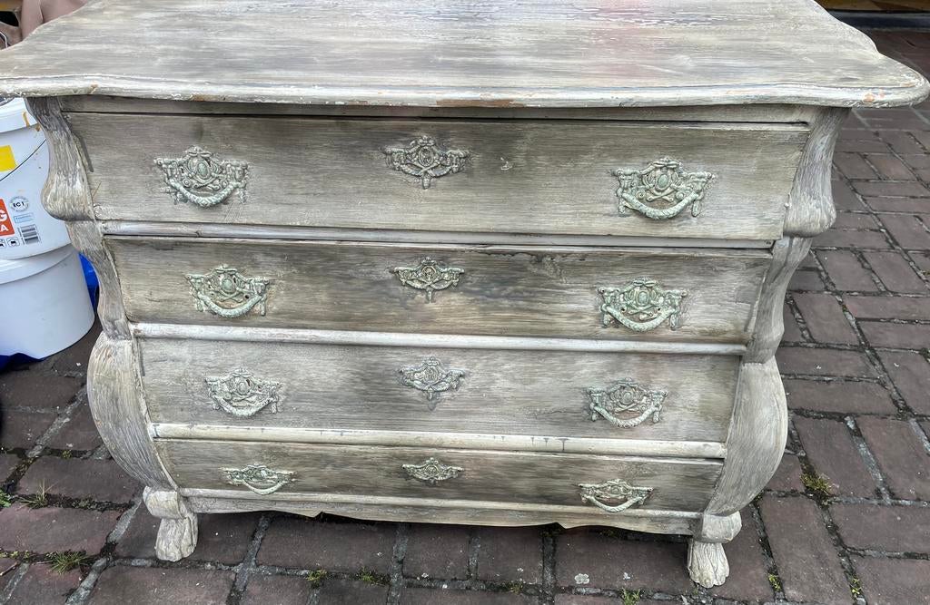 Buikkastje …mooi grey washed, Huis en Inrichting, Kasten | Ladekasten, Ophalen, Eikenhout, 50 tot 100 cm, Zo goed als nieuw