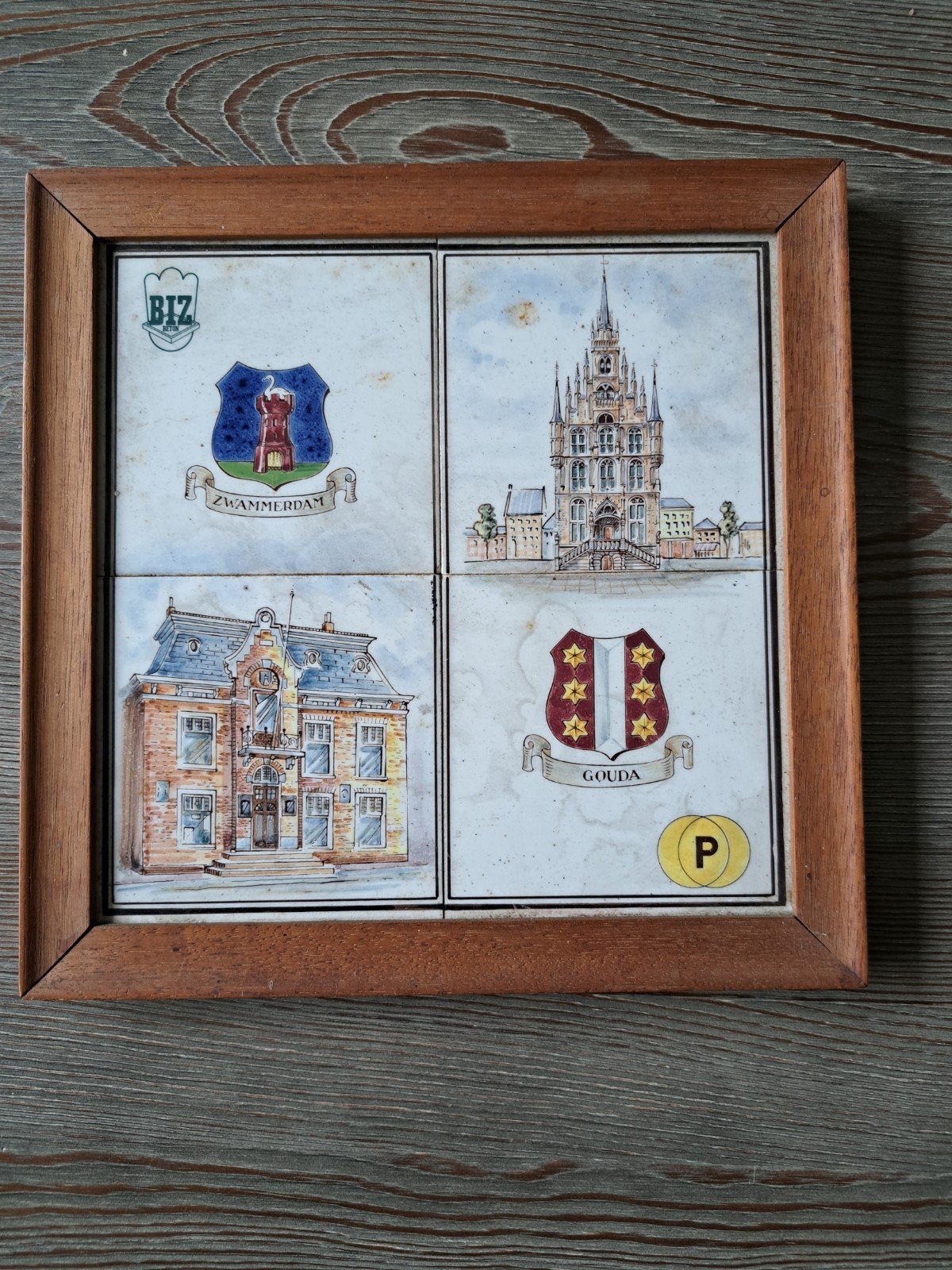 Lijst met keramische (cloissone)tegels van Westraven., Antiek en Kunst, Ophalen