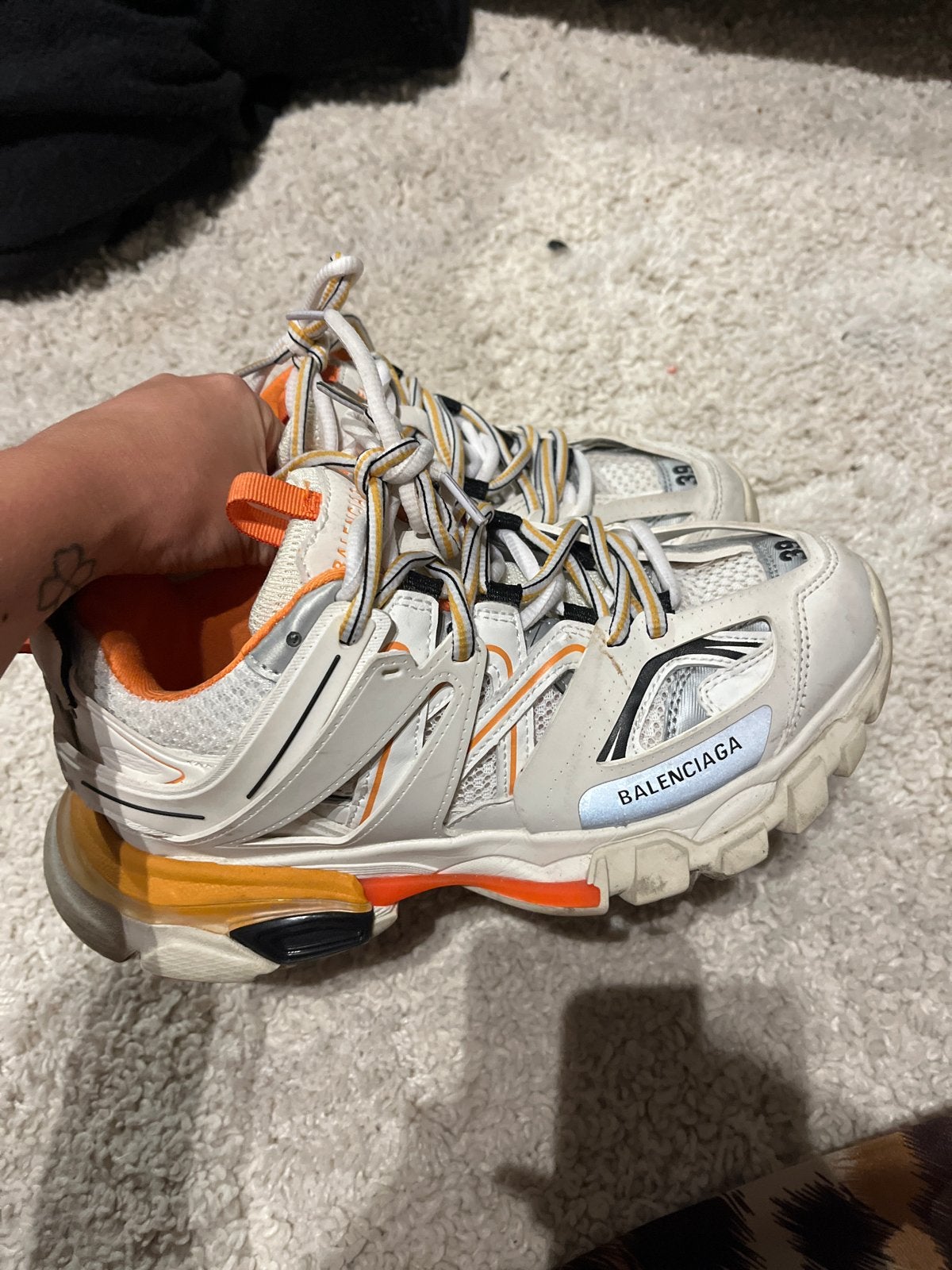 Balenciaga Track Sneakers - Maat 39, Kleding | Dames, Ophalen of Verzenden, Gedragen, Wit, Sneakers of Gympen