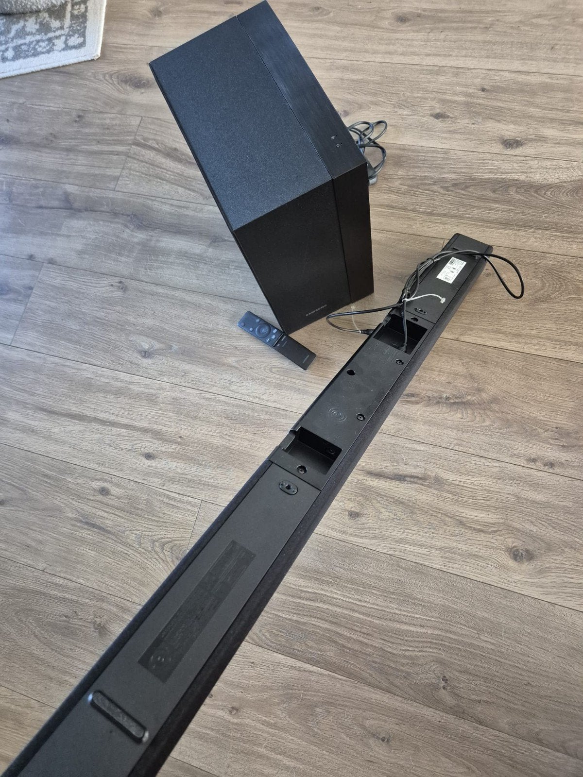 Samsung HW-Q60B Soundbar met Subwoofer en Afstandsbediening, Ophalen of Verzenden, Bluetooth, Zo goed als nieuw