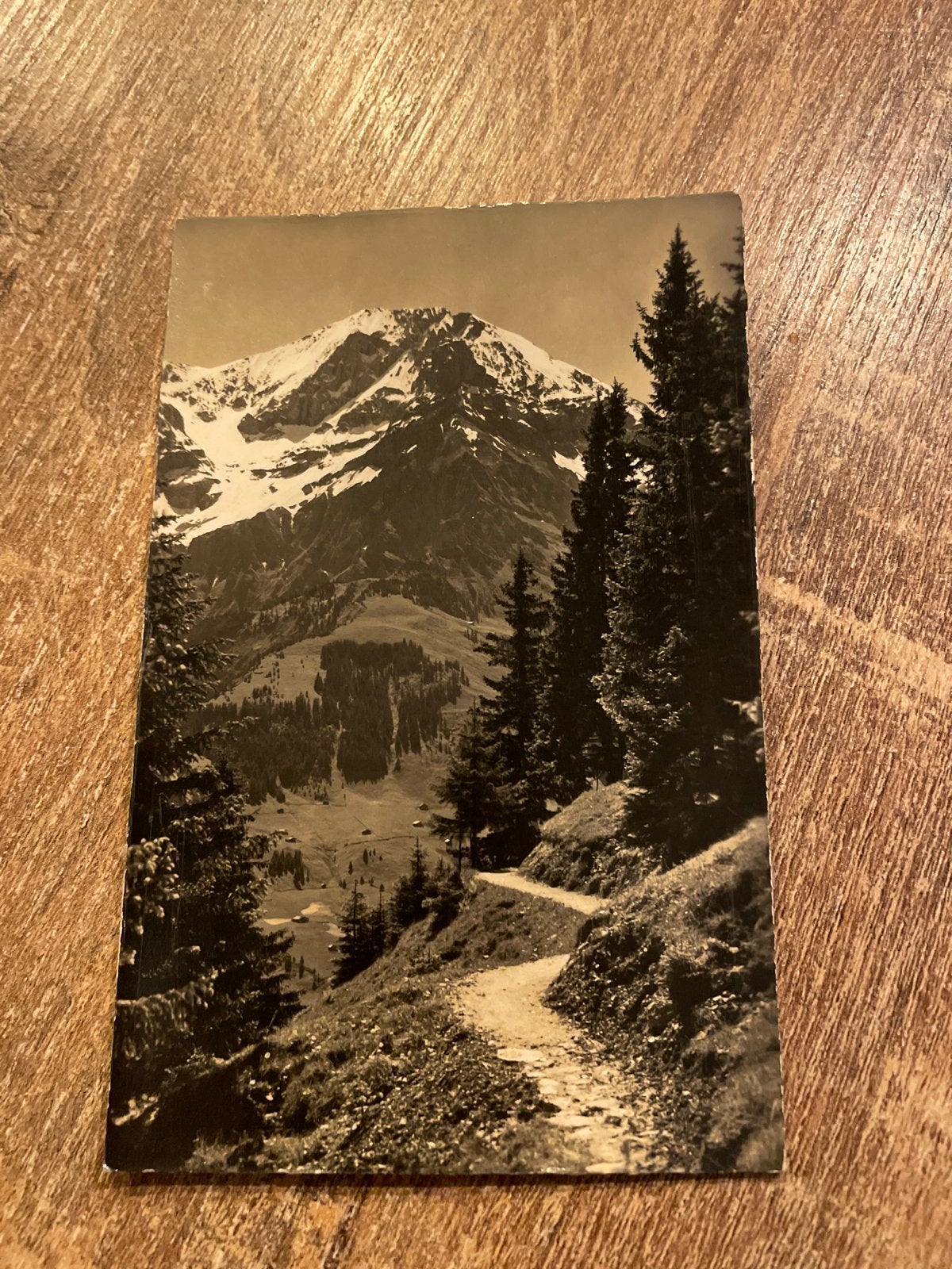 Oude ansichtkaart Adelboden, Zwitserland - Gelopen, Ophalen of Verzenden, 1940 tot 1960, Gelopen, Natuur