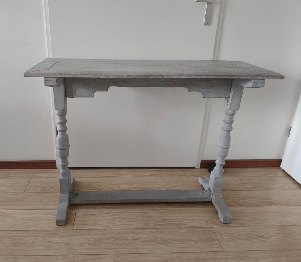 Landelijke grijze sidetable, Gebruikt, 100 tot 150 cm, Verzenden, Landelijk