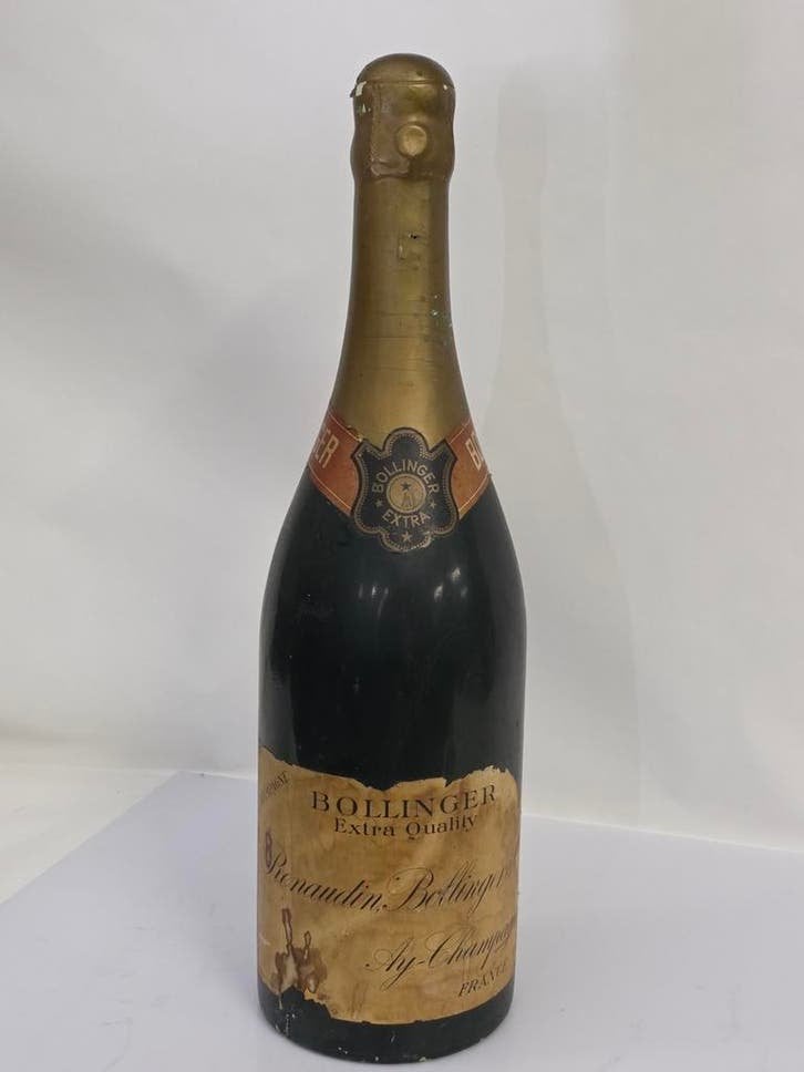 Decoratie Bollinger champagnefles 1 meter hoog, Ophalen of Verzenden
