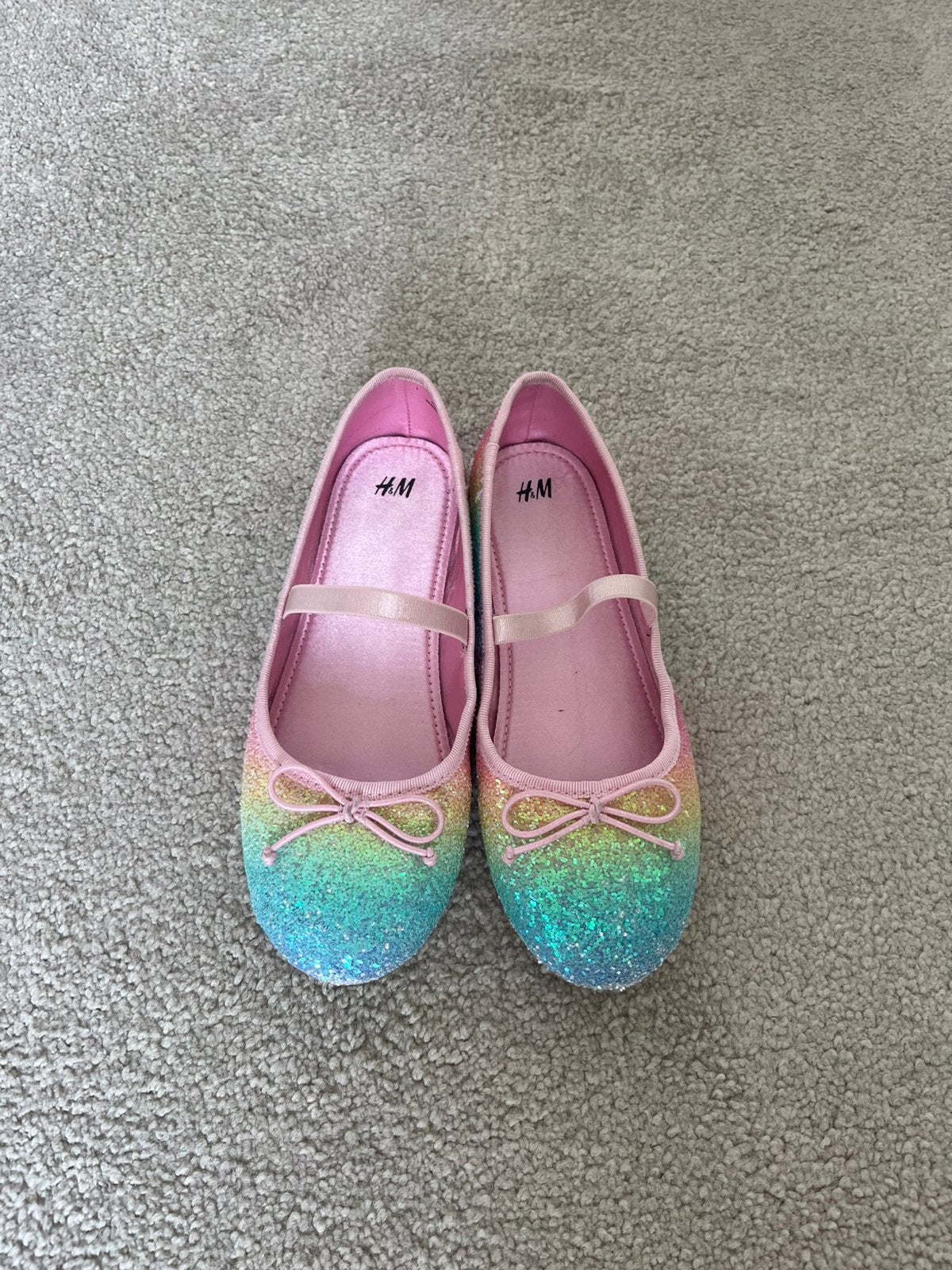 Mooie glitter ballerinas maat 33, Ophalen, Zo goed als nieuw, Meisje, Laarzen