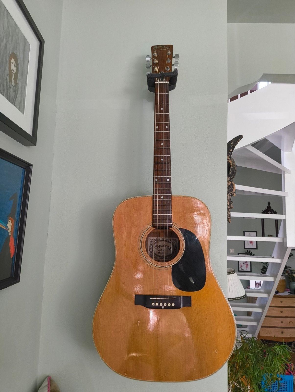 Mountain W150 Western gitaar - Vintage Japan, Muziek en Instrumenten, Snaarinstrumenten | Gitaren | Akoestisch, Ophalen, Gebruikt