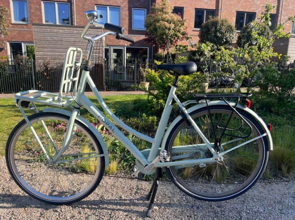 Popal Lichtblauwe Damesfiets - Zo goed als nieuw, Ophalen, Zo goed als nieuw, Terugtraprem, Versnellingen