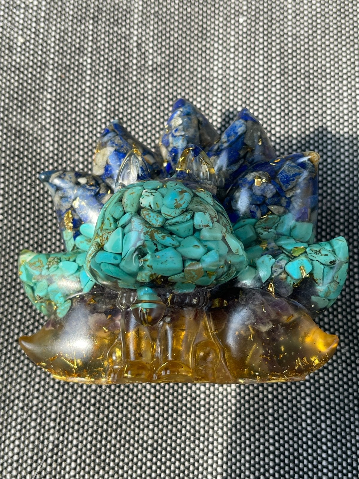 Nachtvos van Lapis Lazuli, Howliet en Amethist, Verzamelen, Ophalen of Verzenden, Nieuw, Dier