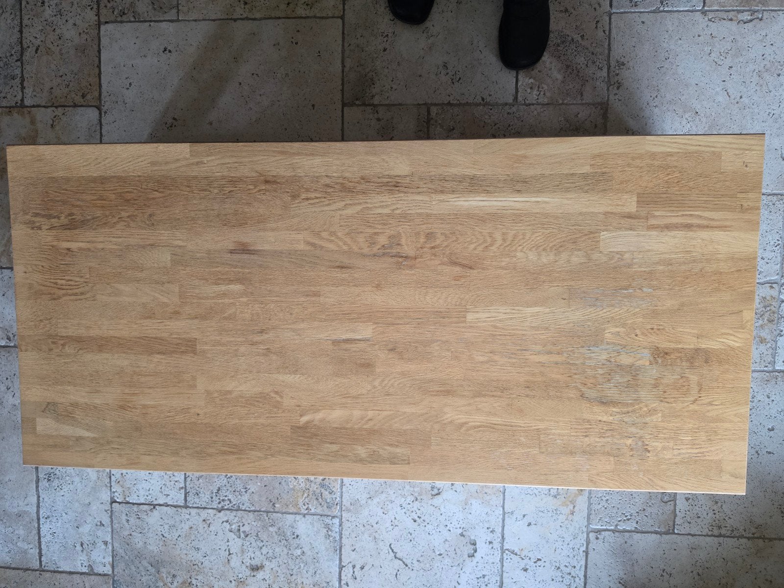 Eiken salontafel met twee laden, Huis en Inrichting, Gebruikt, 100 tot 150 cm, Eikenhout, Modern