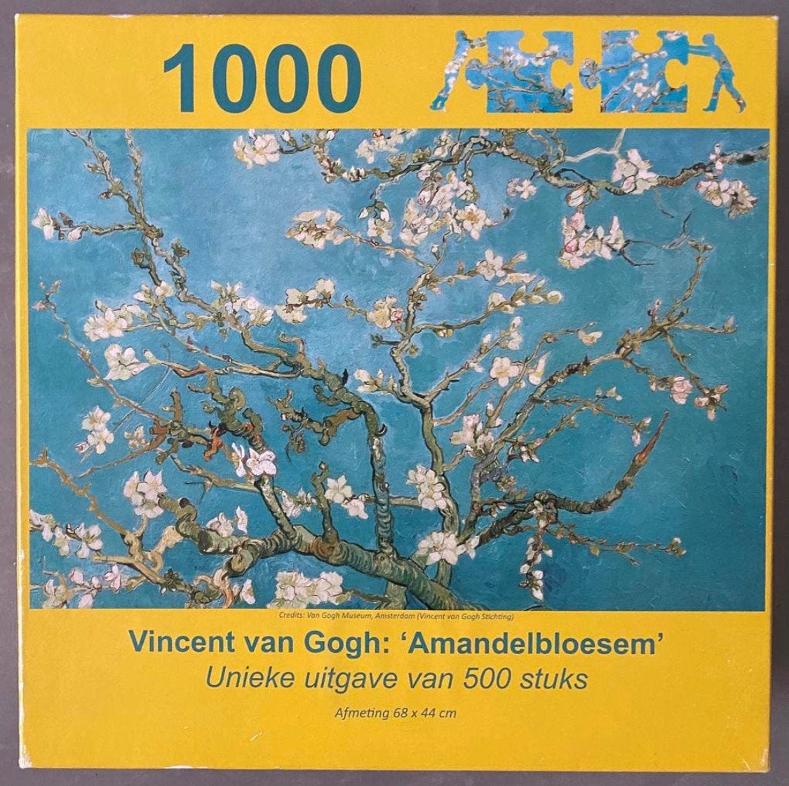 Amandelbloesem Vincent van Goch puzzel 1000 stukjes, Ophalen of Verzenden, 500 t/m 1500 stukjes, Zo goed als nieuw