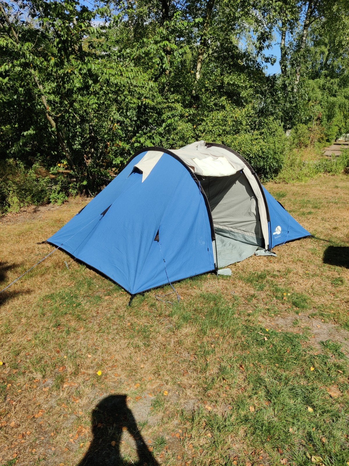 tweepersoons vis a vis tent katoen., Caravans en Kamperen, Tenten, Ophalen, Gebruikt, Tot en met 2