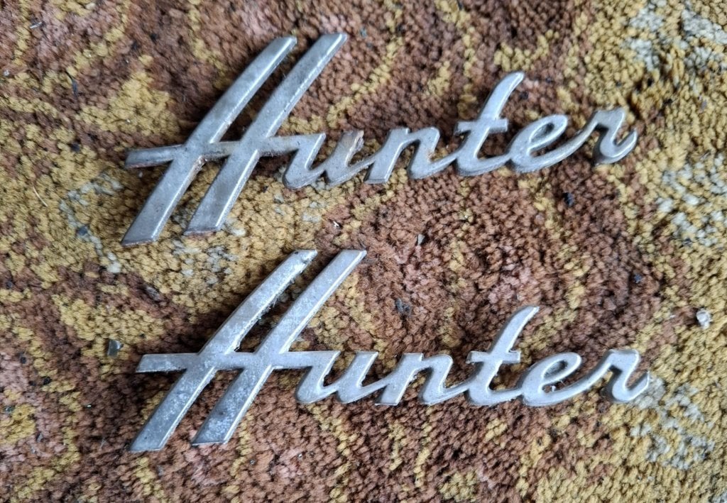 HUNTER auto emblemen, Ophalen of Verzenden, Gebruikt, Auto's