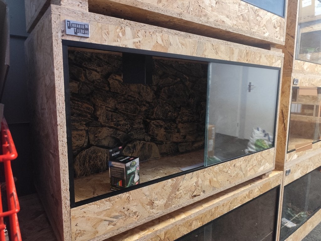 Osb3 terrarium 102/50/57,5 polyester achterwand (3), Ophalen, Nieuw, Terrarium of Paludarium