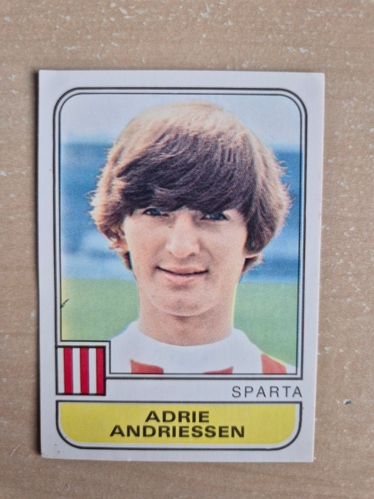 Panini Voetbal 82 Aad Andriessen Sparta, Ophalen of Verzenden, Zo goed als nieuw, Sparta, Poster, Plaatje of Sticker