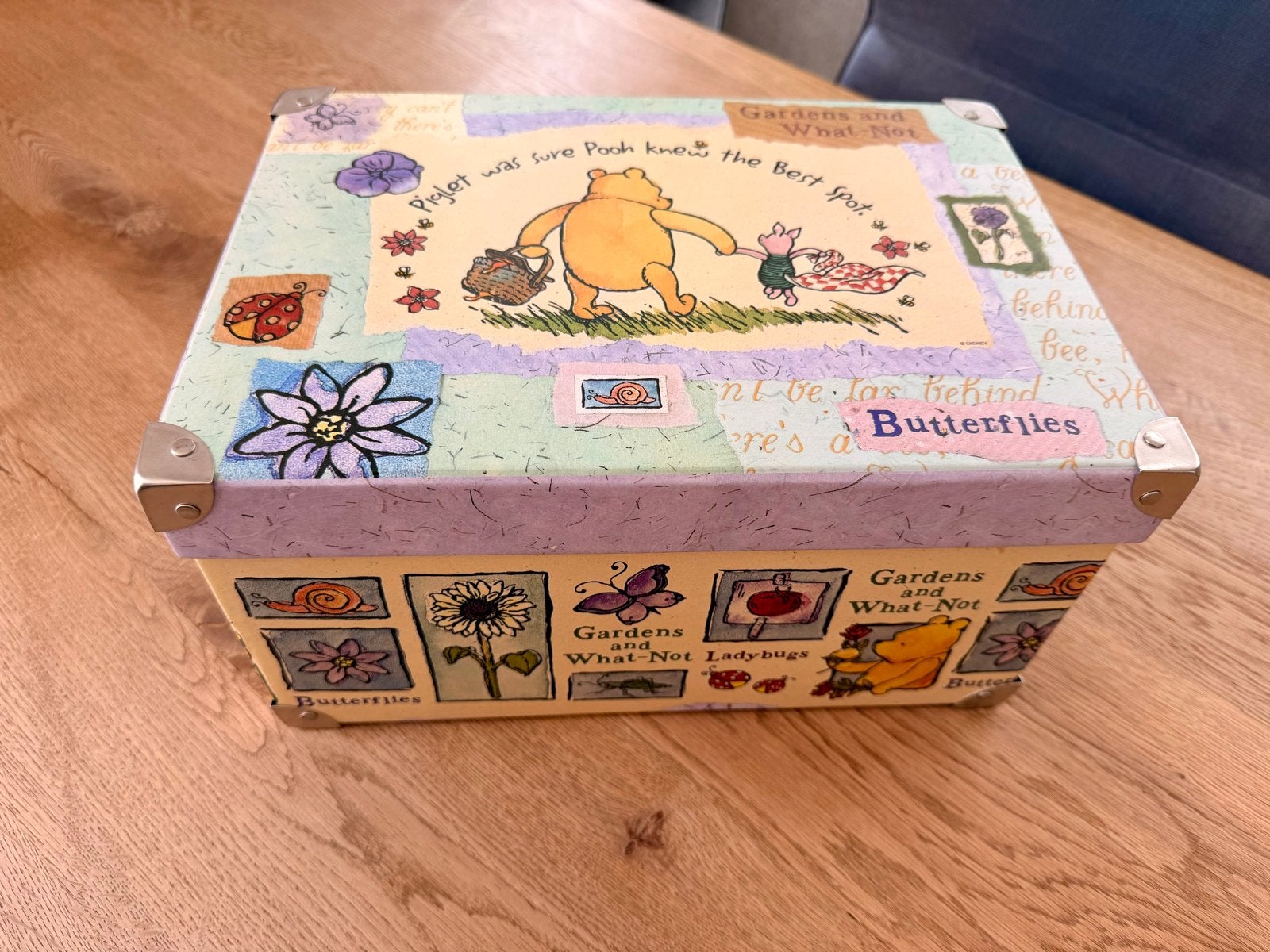 Vintage Disney Classic Pooh opbergdoos met handvat, Ophalen of Verzenden, Winnie de Poeh of vrienden, Nieuw, Overige typen
