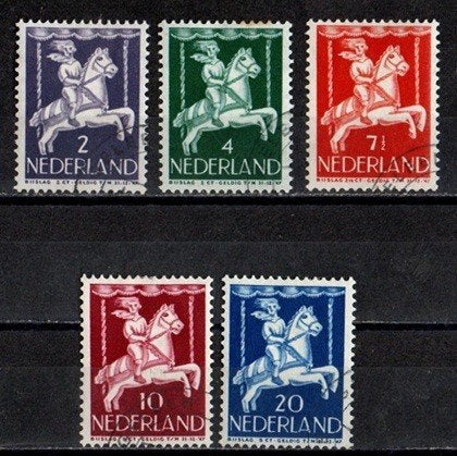 Nederland nr. 469-473 Kinderzegels 1946 gestempeld, Ophalen of Verzenden, Na 1940, Gestempeld