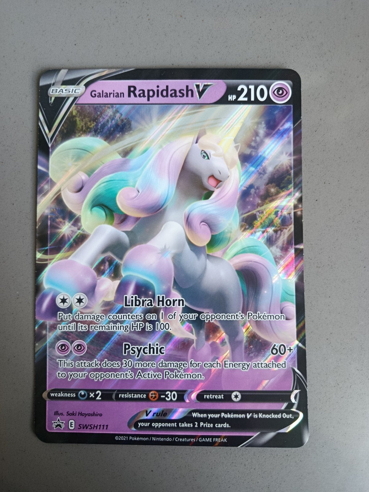 Galarian Rapidash V JUMBO card, Ophalen of Verzenden