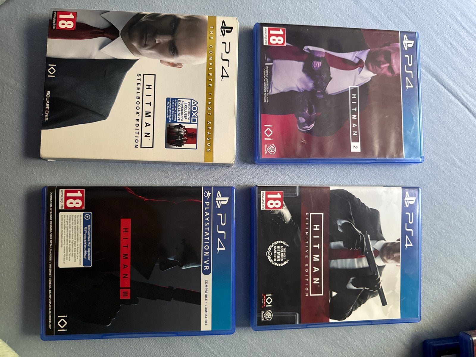 Hitman PS4 Collectie: 1, 2, 3 & Definitive Edition, Ophalen, Online, Gebruikt, Vanaf 18 jaar