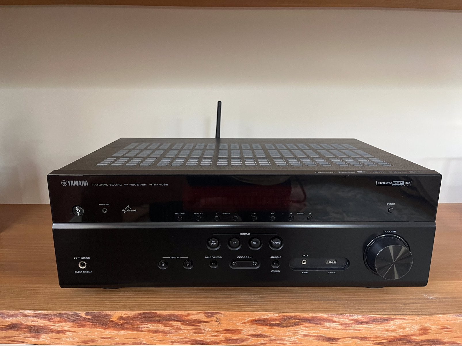 Yamaha HTR-4068 MusicCast Receiver 5.1 WiFi 4K UltraHD -ZGAN, Yamaha, Ophalen of Verzenden, Zo goed als nieuw, 120 watt of meer