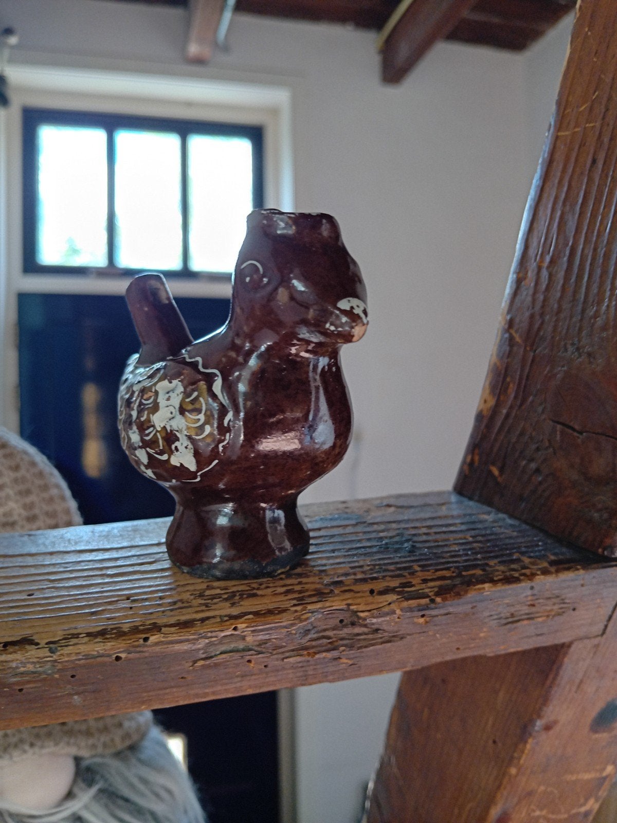 Antieke Aardenwerk Vogel Fluitje - Uniek Verzamelobject, Antiek en Kunst, Antiek | Keramiek en Aardewerk, Ophalen of Verzenden