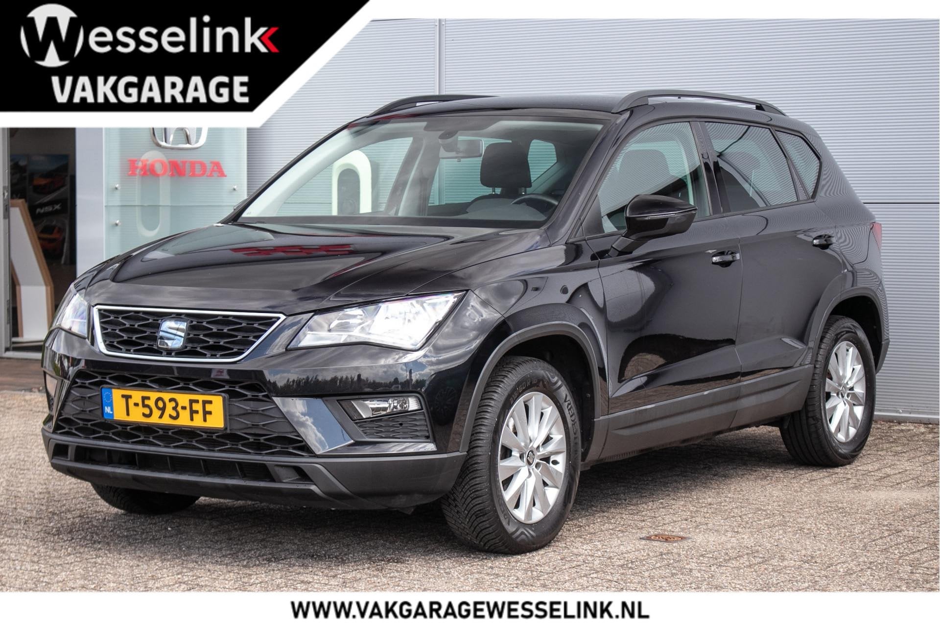 SEAT Ateca 1.0 EcoTSI Reference | Clima | Cruise control | C, Auto's, Voorwielaandrijving, Stof, Gebruikt, Zwart