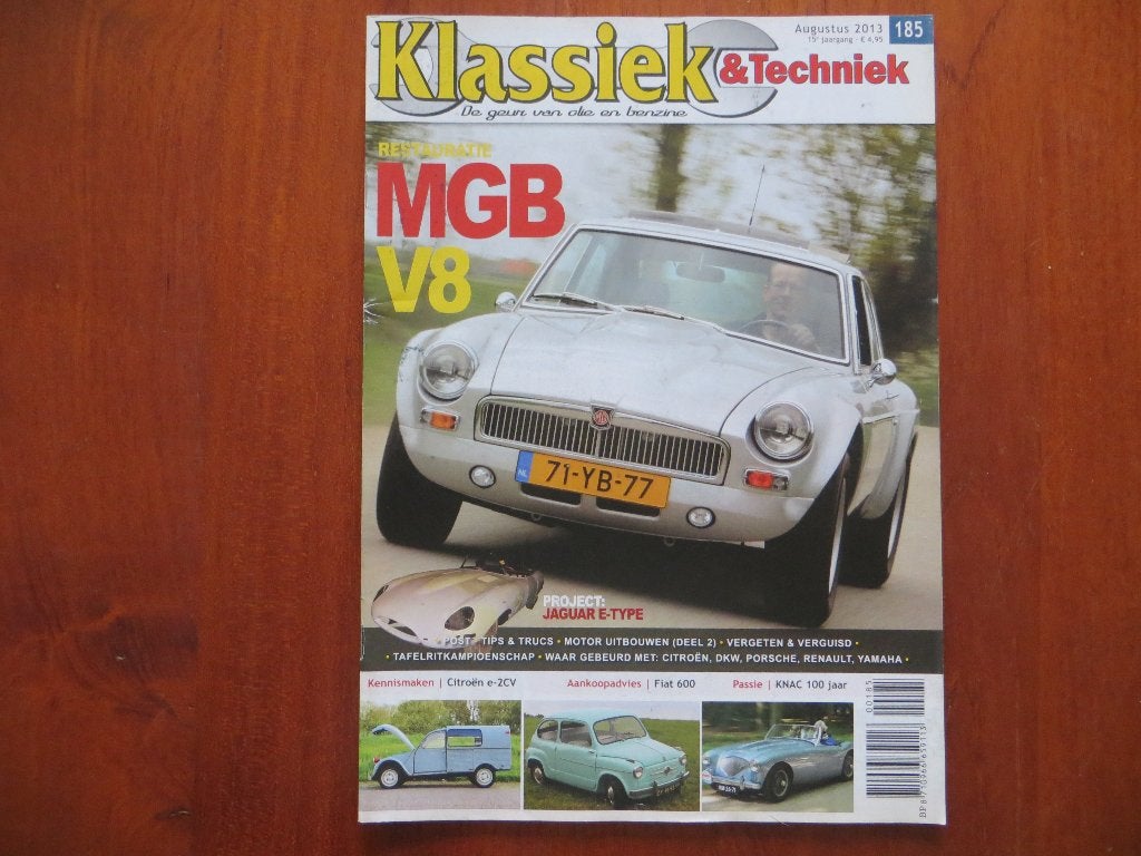 Klassiek & Techniek 185 MGB GT V8, Citroën e-2CV, Fiat 600, Verzenden, Nieuw, Citroën