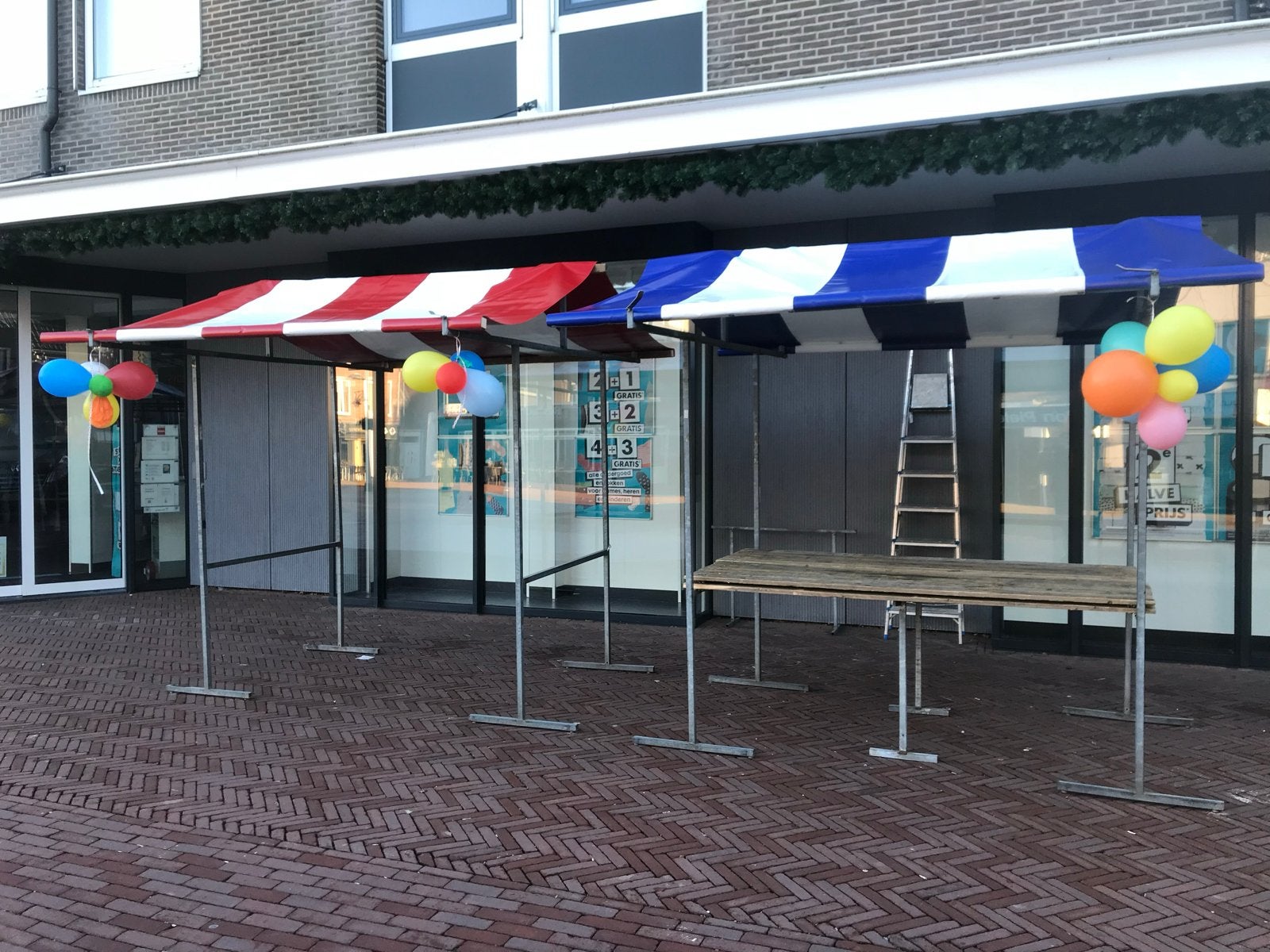 Marktkramen 2, 3 en 4 meter met doek/zeil, Ophalen of Verzenden