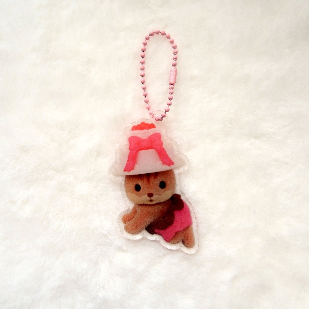 Sylvanian Families Calico Critters Clip Charm Sleutelhanger, Verzamelen, Sleutelhangers, Nieuw, Knuffel of Figuurtje, Verzenden