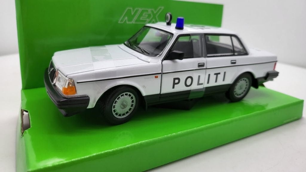 Volvo 240 GL Denemarken Politie, Auto, Welly, Welly, Nieuw